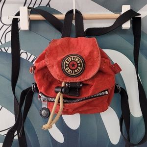 Kipling Vintage Small Red Backpack